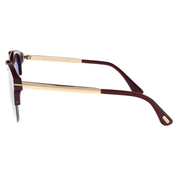 Tom Ford Adrenne Sunglasses Bordeaux Gradient Lens - Picture 3 of 5
